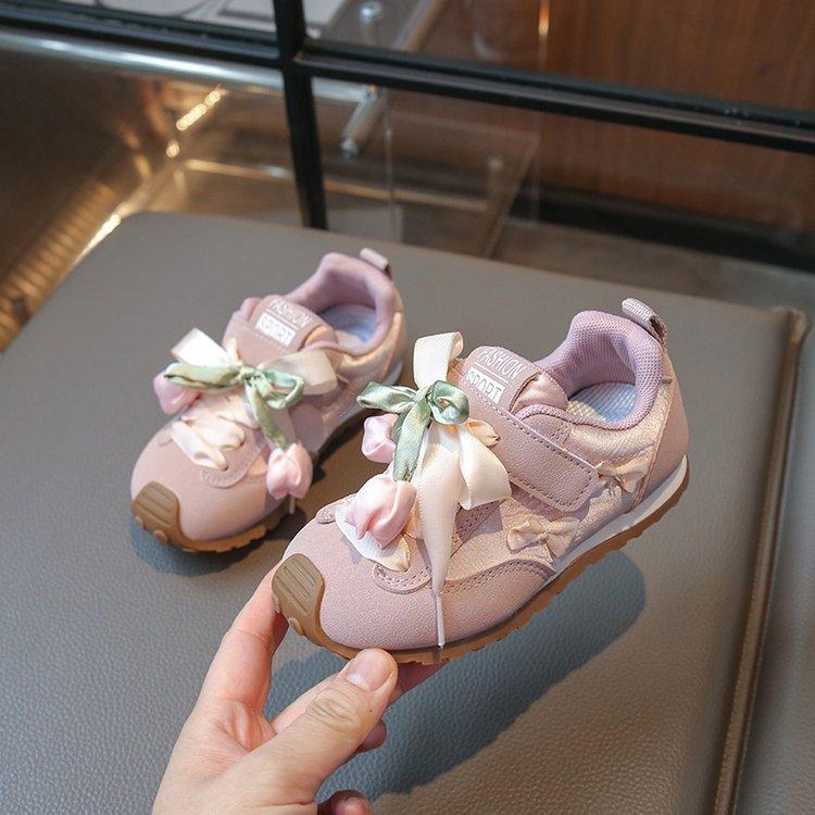 Girls spring shoes tulip shoes Forrest Gump shoes 2025 new children middle and older children spring and autumn sports shoes soft sole