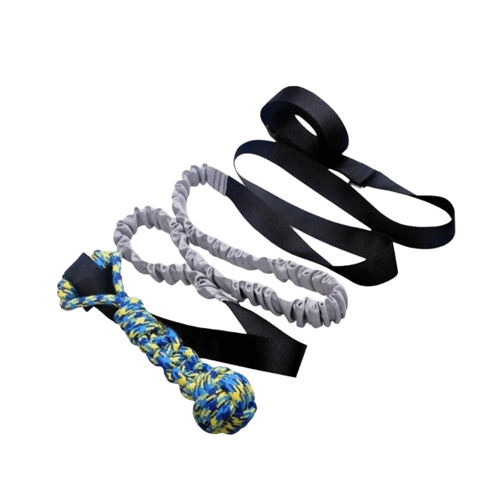 Hanging Pet Dog Tug of War Rope Interactive Outdoor Rope Pulling Toy Dog Elastic Pull Toy Exercise