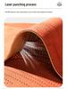 Universal Suede Car Seat Cushion - Breathable, Perforated, All-Season