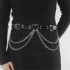 Unique Waist Chain Cowgirl Studded Belt for Women Proms Stage and Club Party