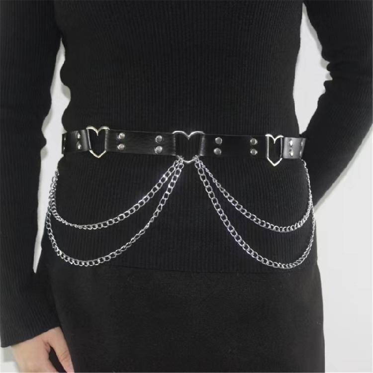 Unique Waist Chain Cowgirl Studded Belt for Women Proms Stage and Club Party