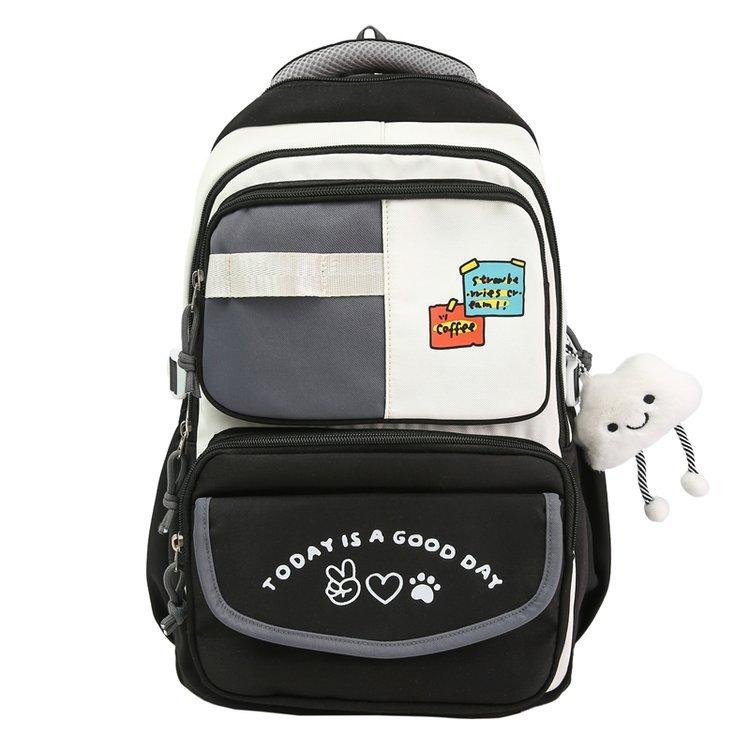 Campus Rucksack mit großer Kapazität, leicht, mit Farbkontrast, Mädchenrucksack, Kinderrucksack