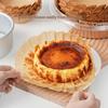 50 ks papírový tác na baskický cheesecake, skládací forma na dort, jednorázová, uvolňovací, papír na pěnový dort, papír na pečení, papír s okrajem odolným proti oleji