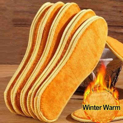 1 Piece of Warm Insole Suitable for Shoe Wool Thickening, Warm and Soft Insole, Breathable and Skin Friendly Insole Suitable for Winter Foot Care