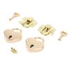 2 Sets Wooden Box Hasp Latch Padlock Set Antique Zinc Alloy Hasp Clasp Latch and Heart Shaped Padlocks with Keys