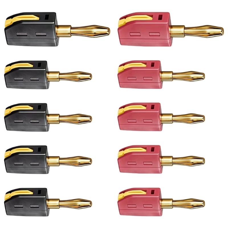 652F 10PCS 4MM PA Coated Banana Jacks High Performances Connection for Testing Tool