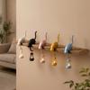 Cute Figurine Cat Wall Hook Light 3D Printed Cat Hanging Hook Lovely Cat Decor Lamp  Bedroom