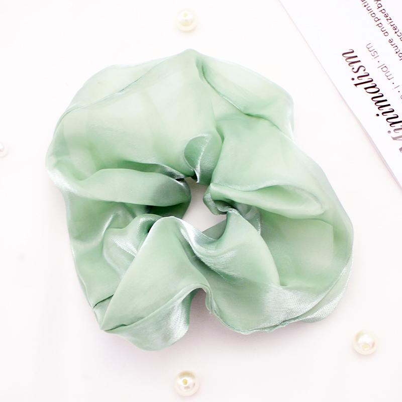Lystrfac Letter Organza Oversized Scrunchie Women Rubber Bands Elastic Hair Bands Hair Tie Ponytail Holder Hair Accessories