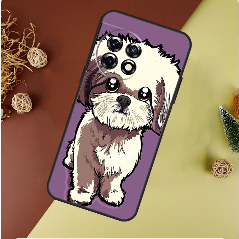 Cartoon Shih Tzu Dog For OnePlus Nord 4 CE 3 2 Lite N20 N30 9 10 Pro 8T 9RT 10T 10R 13R 12R 11 12 13 Phone Case