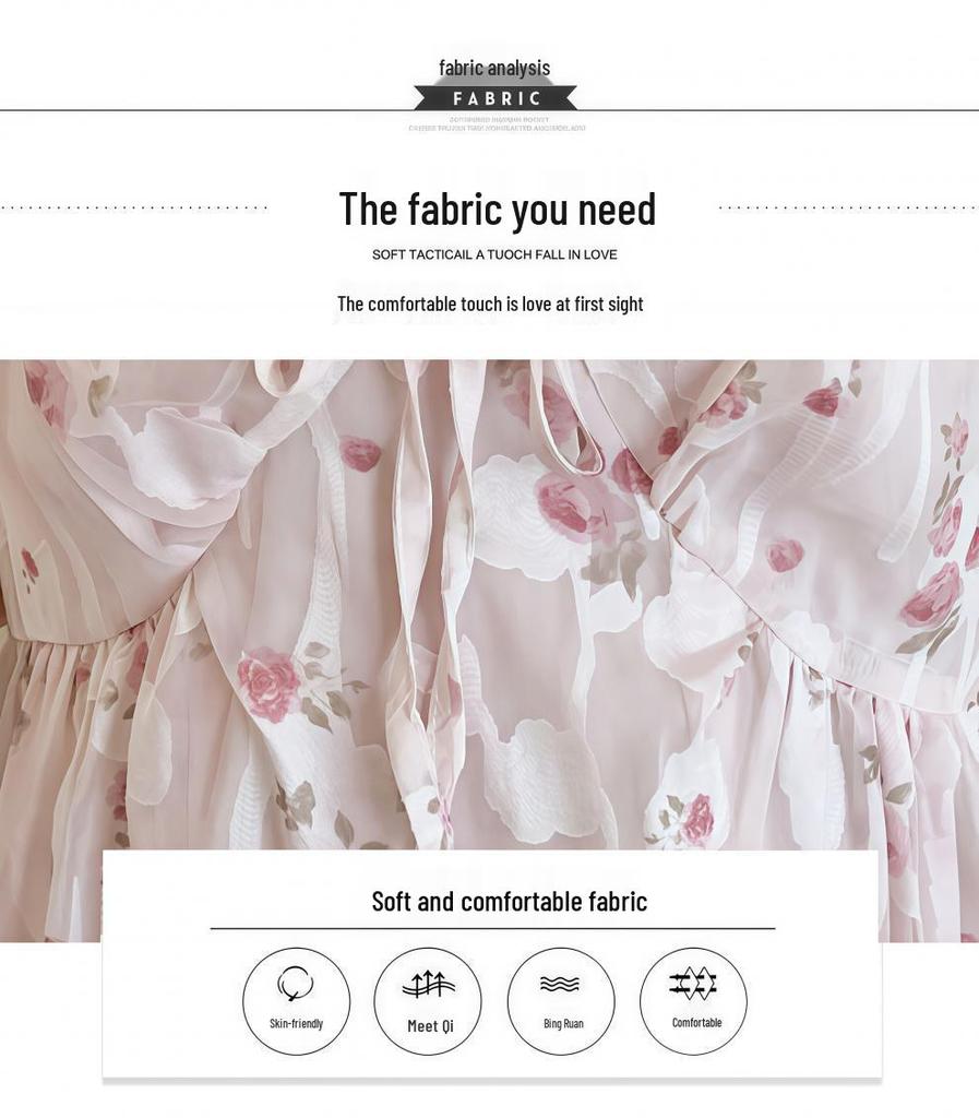 Maternity Wear: 2026 Summer Korean Floral Dress - Fresh, Age-Reducing, and Sweet Loose Fit