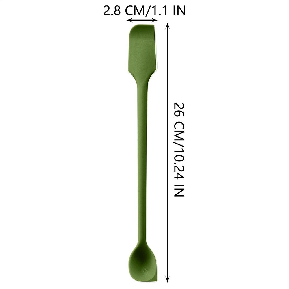 Silicone Double-headed Jam Scraper Kitchen Stirring Stick Spoon Reusable Delicious Spatula for Scraping Cream Jam Baking Tool