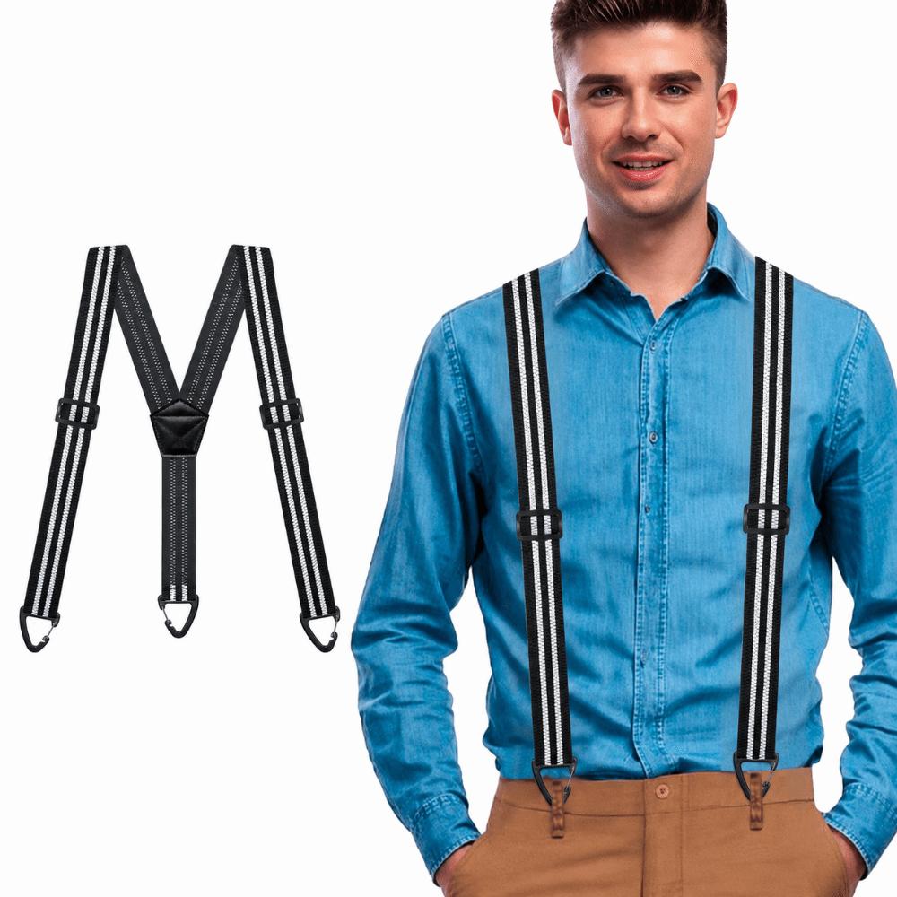 Elastic Heavy Duty Suspenders Y-back Wide Trouser Pants Braces New Men Work Suspenders Work