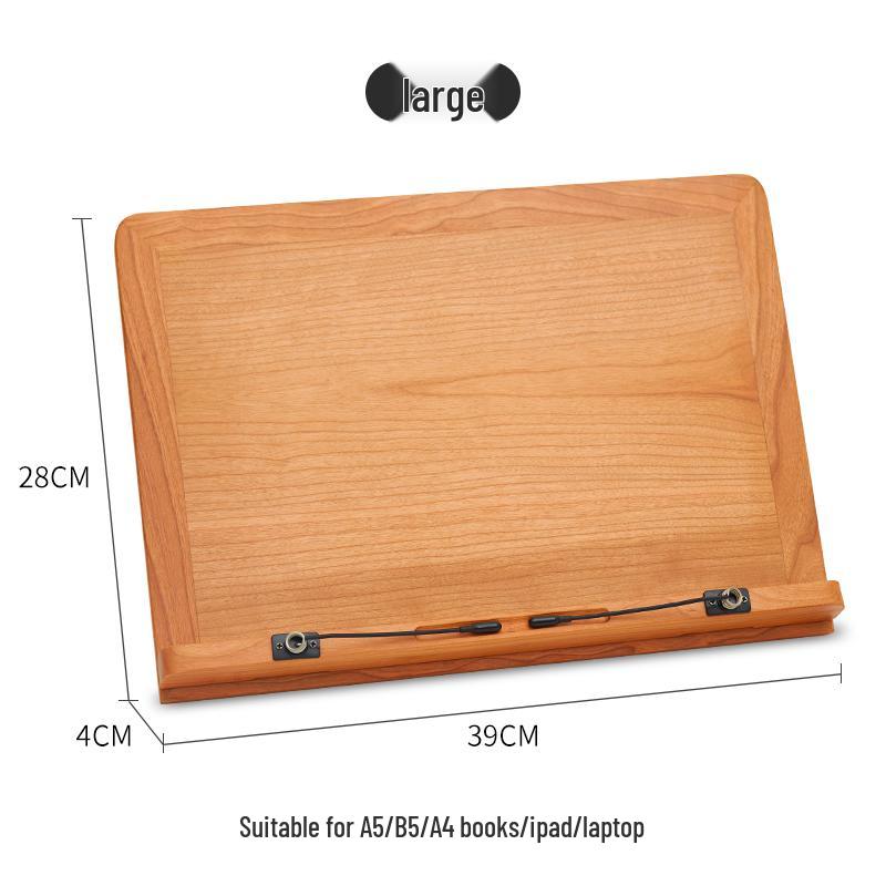 Adjustable Height Solid Wood Children's Book Stand