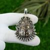 925 Sterling Silver Turritella Agate Gemstone Anniversary Bezel Unique Pendant