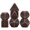 Steampunk RPG Dice Set of 7 Metal Dice