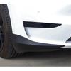 2 Pièces Protection Pare-chocs Avant pour Tesla Model Y 2021 2022 2023 Bandes Anti-Collision Protection d'Angle Lèvre de Pare-chocs Protecteur(Noir 2PCS)