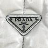 PRADA Nappa bomber Handbag gray Women 2way used