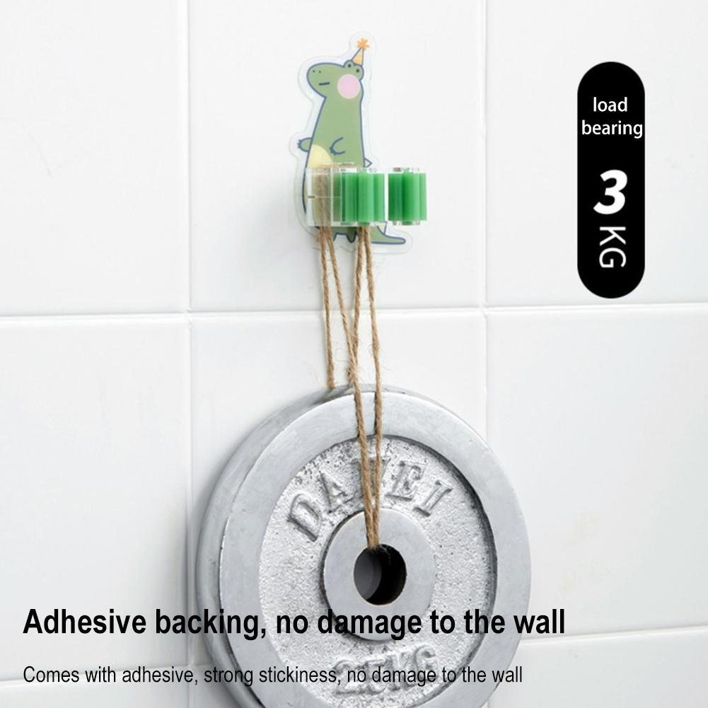 Adhesive Multi-Purpose Hooks Wall Mounted Mop Organizer Broom Hook Holder Hooks Rack Brush Strong Kitchen Hanger Bathroom