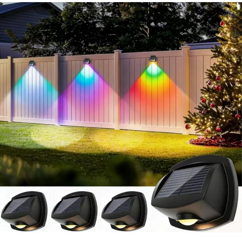 Solar Light Outdoor Waterproof 7 Colors Wall Lamp Solar Street Light Led Garden Wall Light
