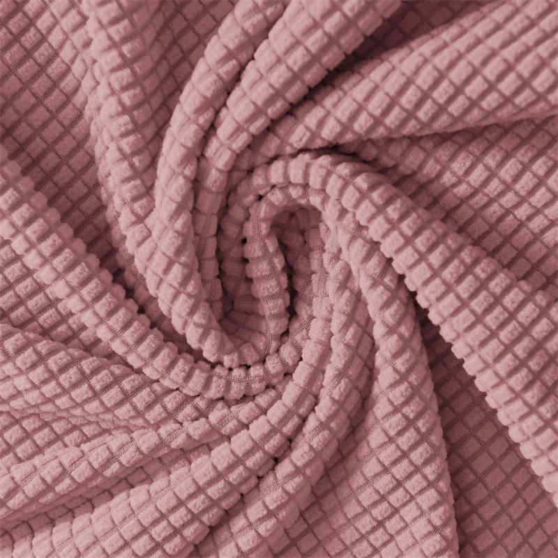 2pcs/set Club Tub Chair Cover Solid Color Polar Fleece Armchair Slipcover Elastic Sofa Slipcovers with Cushion Cover Living Room