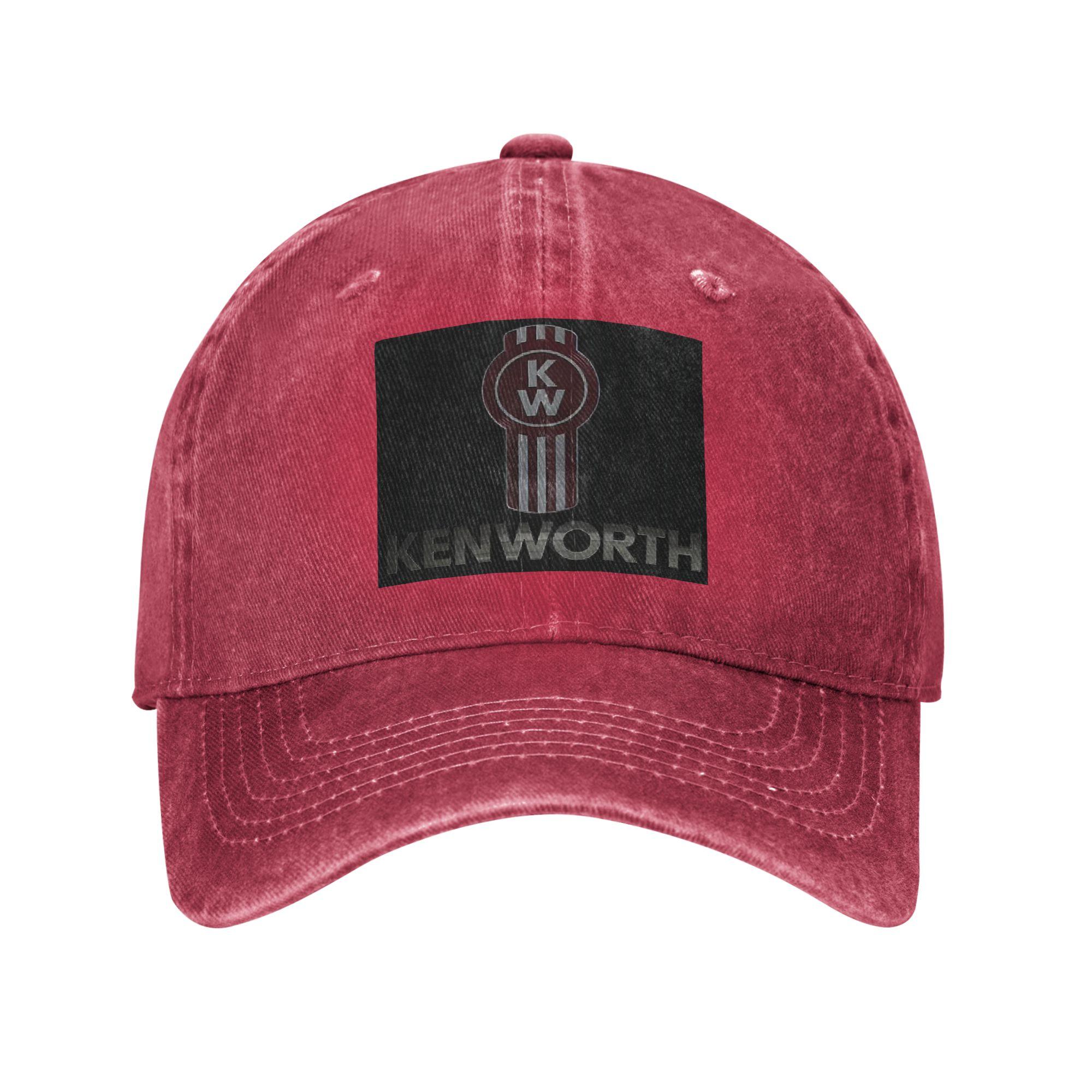 Kenworth Baseball Caps Washed Denim Hats Adjustable Casquette Streetwear Baseball Cowboy Hat for Unisex One Size