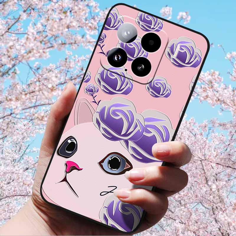 For Xiaomi 15 Pro 5G 6.73"Cases 3D Relief Soft Silicone Cover Retro Embossed for Xiaomi 15 5G Phone Mi 15pro 15 3D Soft TPU Case