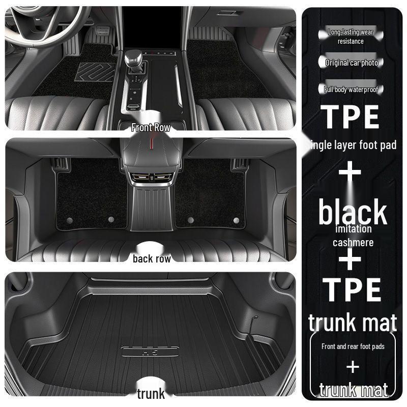 Hongqi H6 2023-2025 Full Coverage TPE Floor Mats - Interior Car Decor Accessories