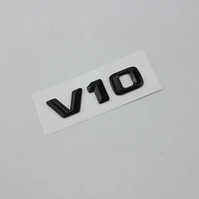 1Pc Car Displacement ABS Sticker V6 V8 V10 V12 Car Side Sticker Rear Tail Badge For Mercedes-Benz BMW