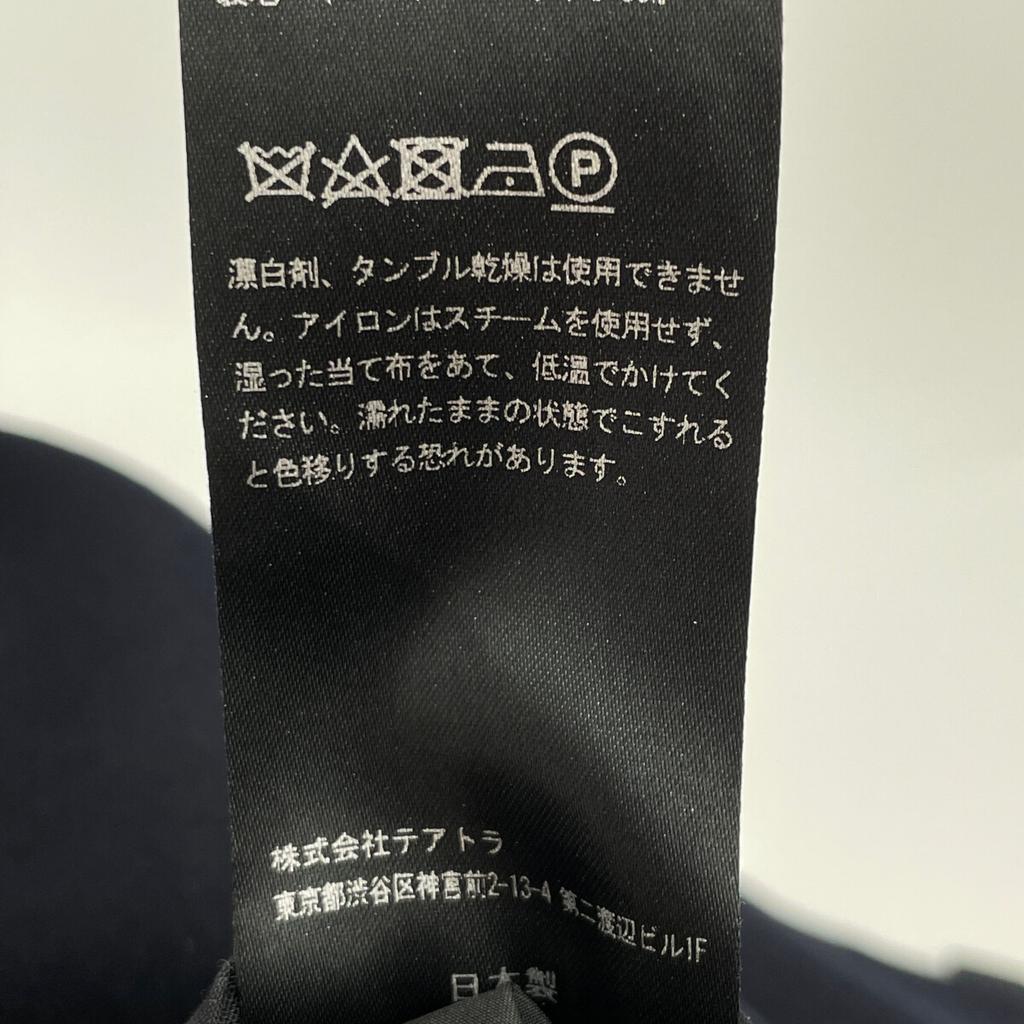 TEATORA TT-101-00 Black Wool Wallet Coat Coat Not Written NavyUsed