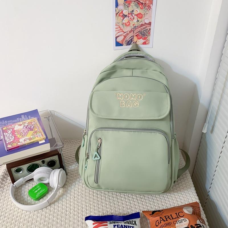 

New ins College Wind Large Capacity Women s School Bag Women s Factory College Student Backpack Junior High School Student Computer single pack. зелёный