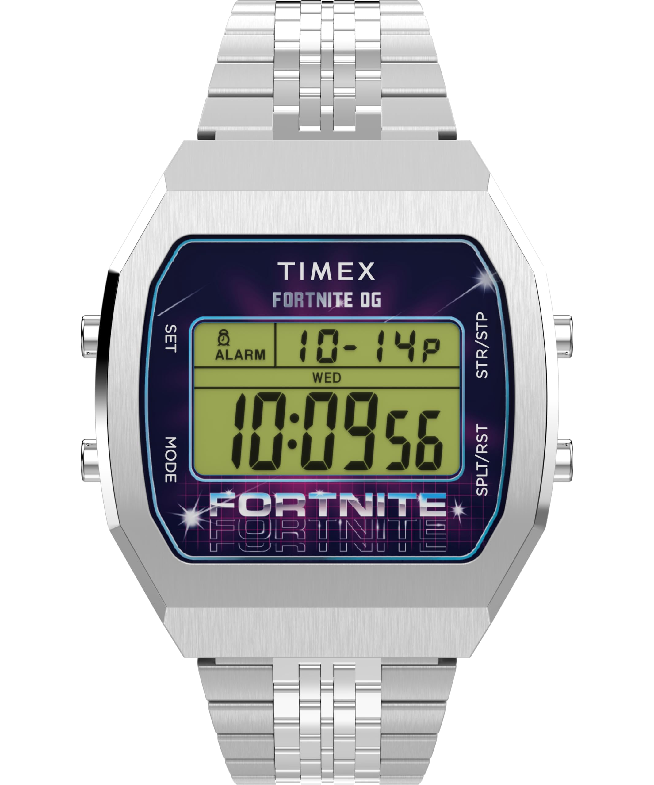TIMEX Timex x Fortnite Digital 3 ATM Water Digital Unisex (Timex) Watch, Resistant, Plastic, Dial, TW2Y46100, [Used]