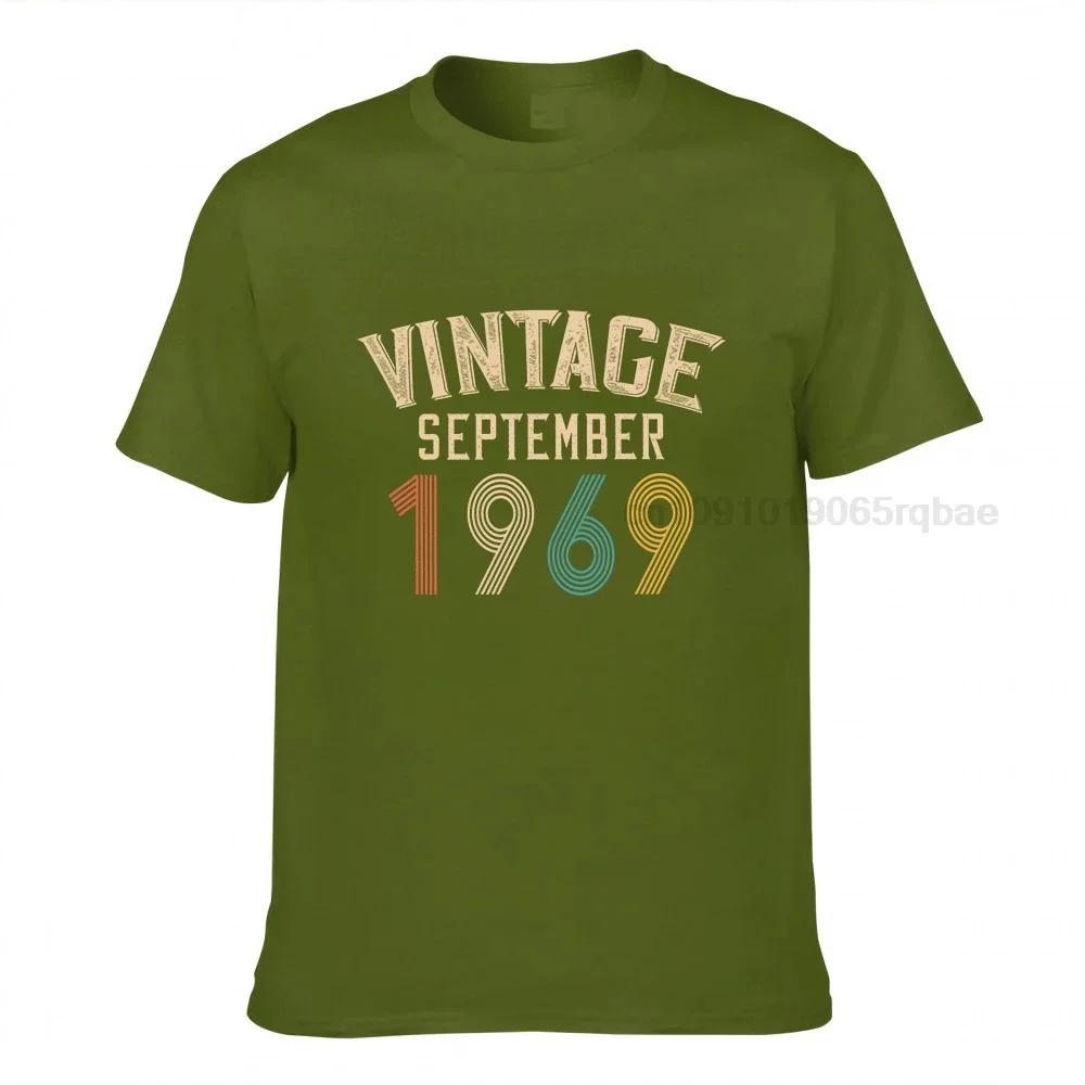 Birthday Gift Vintage September 1969 Classic Oneck T Shirt Birthday T Shirts Summer Shirts Unisex Summer Tops Beach T Shirts
