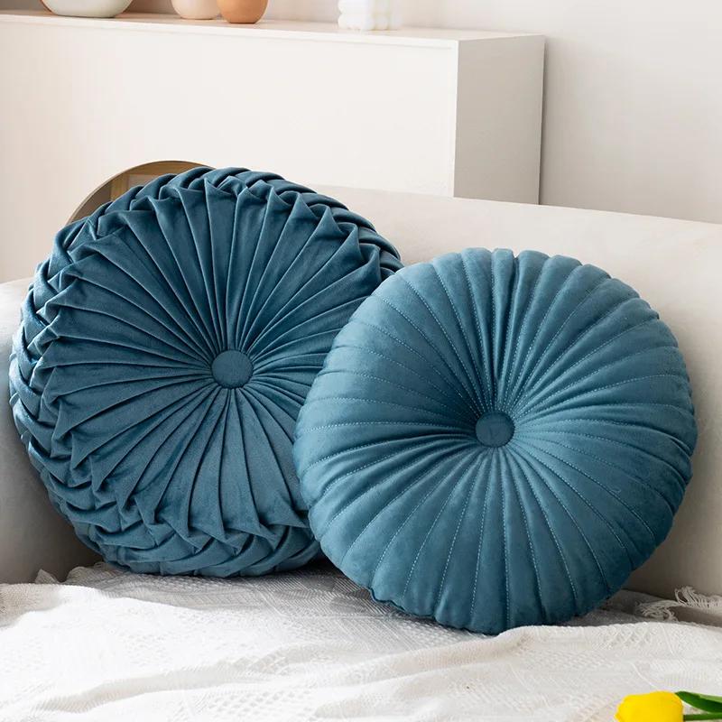 Einfaches Kissen Rundes Kissen Rosa Kissen Lendenkissen Wohnzimmer Sofa Bed & Breakfast Dekoratives Rad Futon Einzelstück