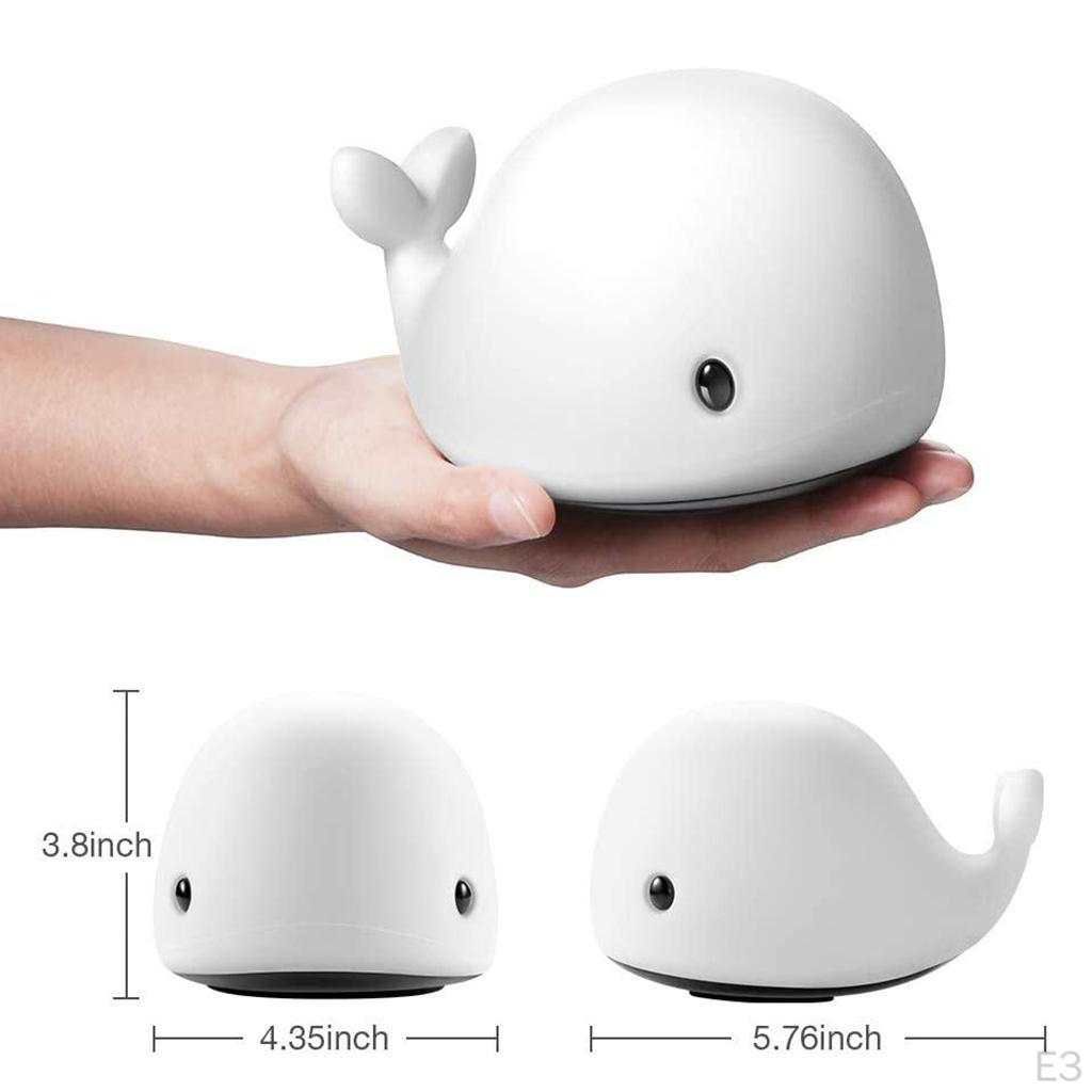 Rechargeable LED Nursery Night Light with , Adjustable Brightness, Portable Silicone Besides Lamps,