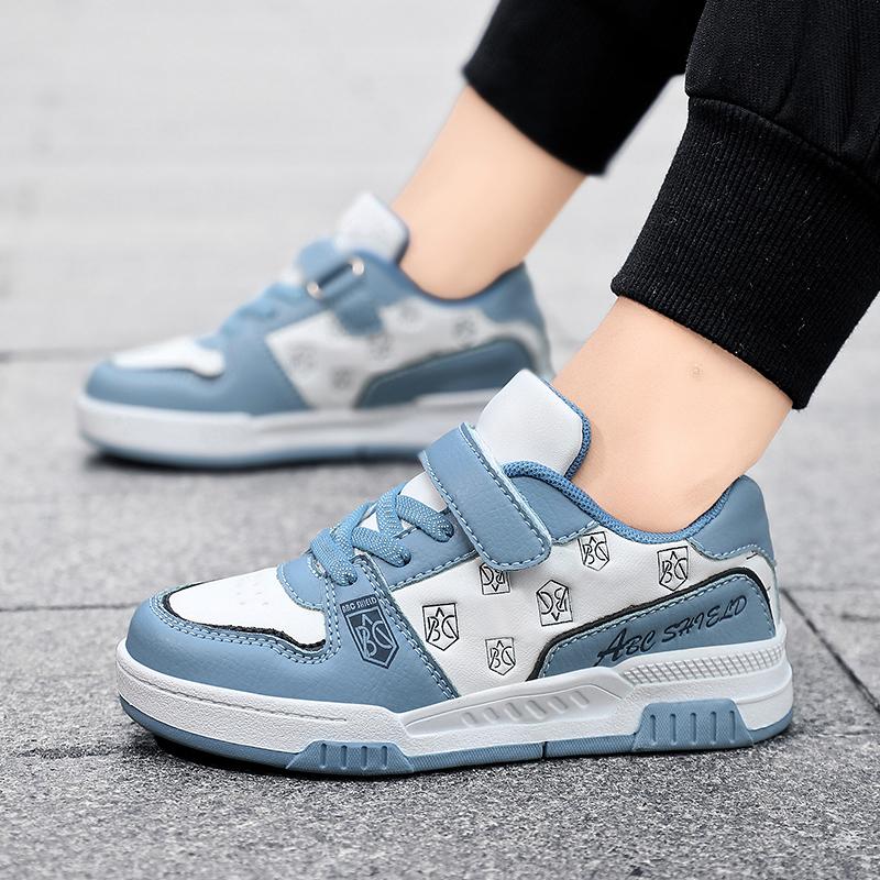Children's Classic Fashion Versatile Velcro Thick Bottom Low Top Casual Board Shoes Outdoor Casual Sports Shoes 28-39