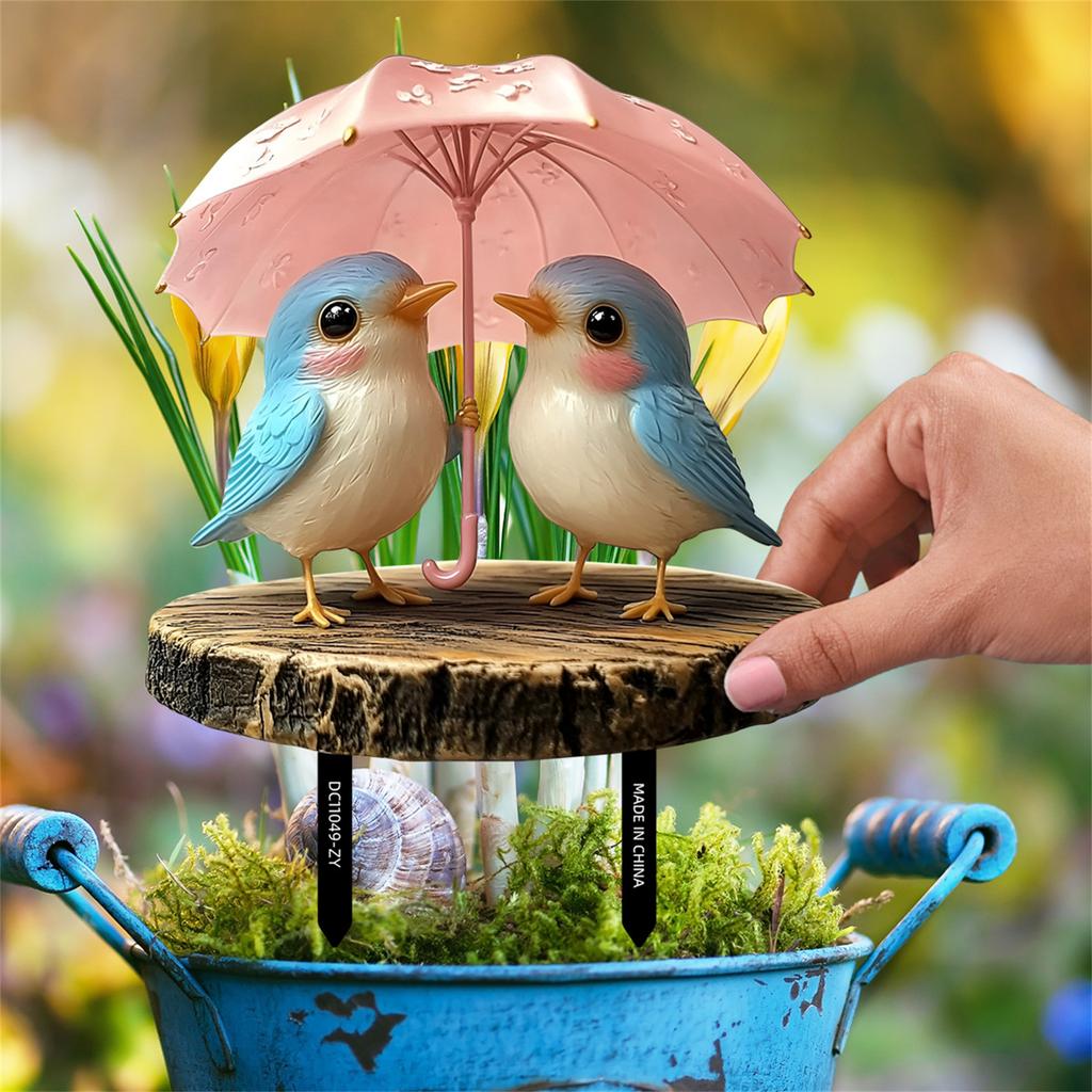 Animal Theme Garden Sign Ground Stake With Weather Proof PVC Construction Great For Outdoor Yard Flowerbed Landscape Use
