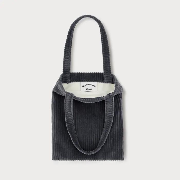 CORDUROY BAGLE BAG GRAY