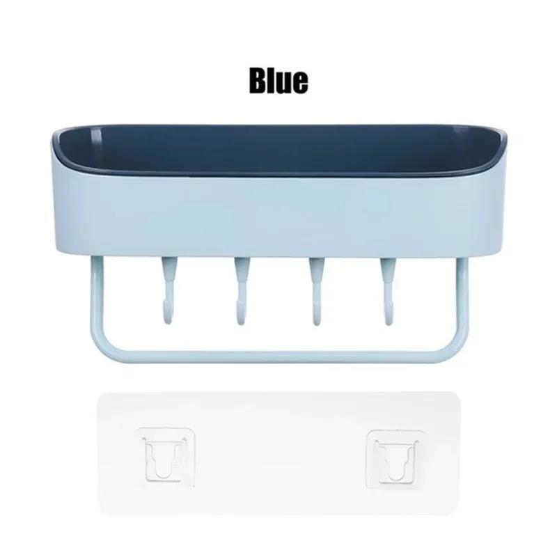 Mini Style Home Bathroom Storage Rack Multifu Bathroom Wall Punching Free Storage Rack Toiletries Organizer Shelves Home Tool