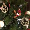 Personalized Different Name Christmas Ornament Custom Christmas Bauble Laser Cut Snowflakes Decoration Wooden Hanging Gift