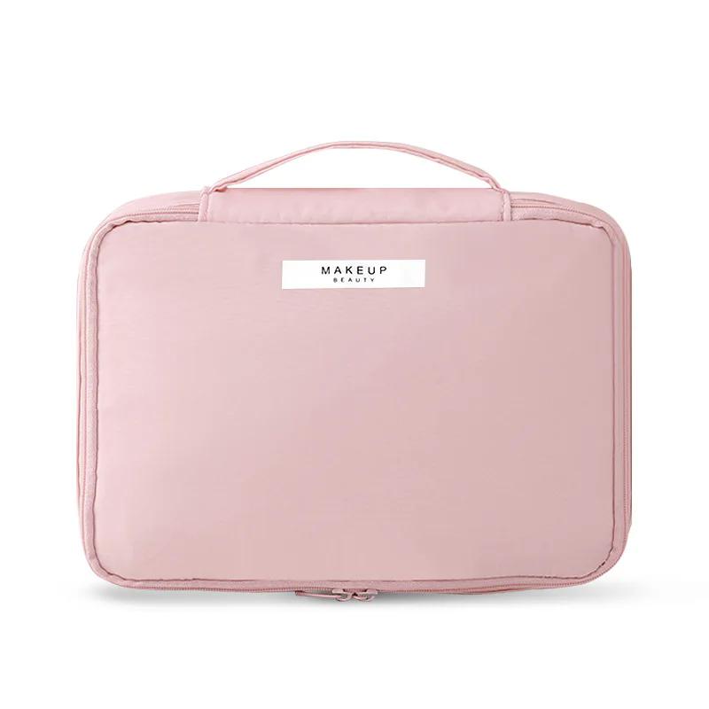 Ladies Portable Cosmetic Bag Large Capacity Travel Washing Bag Three Dimensional Makeup Travel Double-layer Waterproof Partition Storage Bag