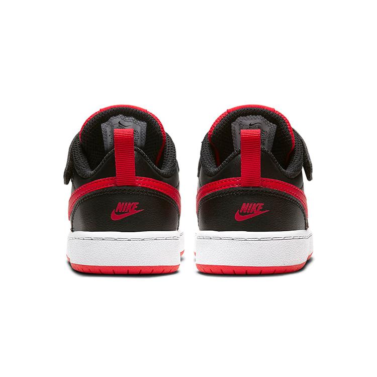 Nike Court Borough Low 2 Suola Antiscivolo Ammortizzazione Resistente all'Abrasione Mid top Scarpe da Skateboard Nero Rosso BQ5453-007