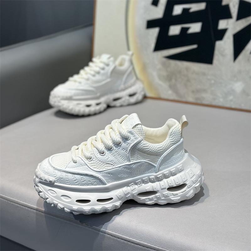 

Summer new low-top mesh comfortable casual platform lace-up dad shoes ok 38 белый
