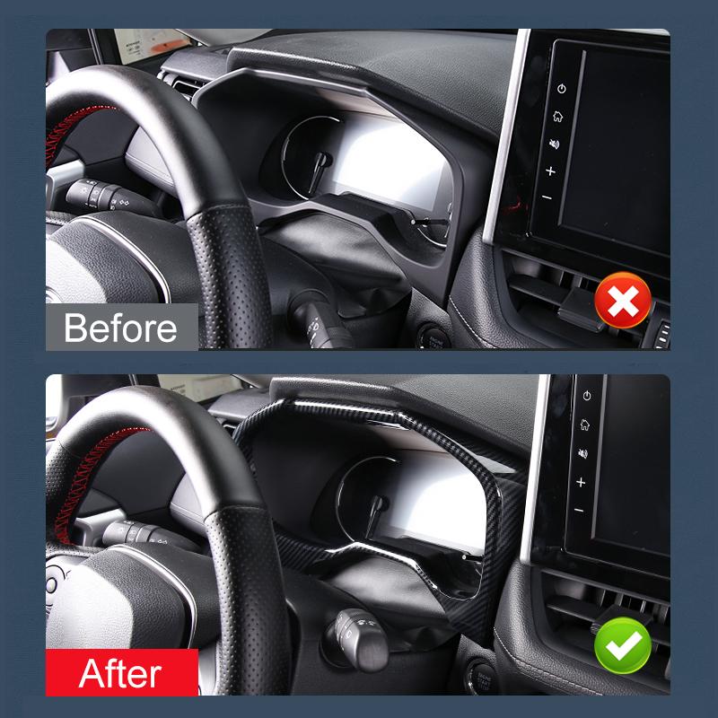 For Toyota RAV4 XA50 -   2024 Hybrid ABS Car Dashboard Dash Board Frame Cover Trims Interior Decoration Sticker