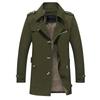 Men's Medium Length Loose Lapel Cotton Top Youth Men's Coat