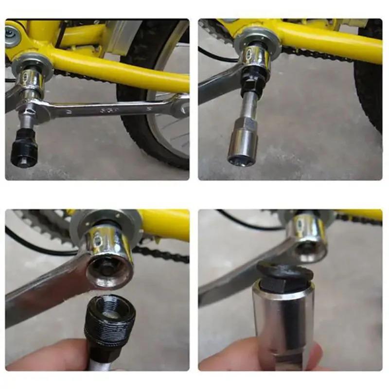 Bicycle Bottom Bracket Tool Crank Puller Remover Chainwheel Puller Set Bike Crankset Extractor Repair Tool Kit for Mountain Road