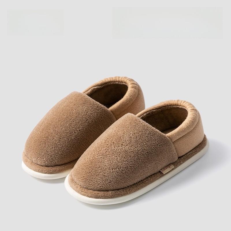 Antibacterial Cotton Slippers For Couples Winter Warm Non Slip Indoor Outdoor Comfort