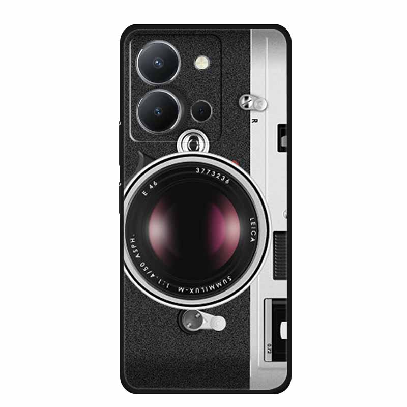 For Vivo Y36 4G Case Luxury TPU Soft Silicone Phone Cases Back Cover For VivoY36 4G Russian Version Shockproof Flowers New Funda