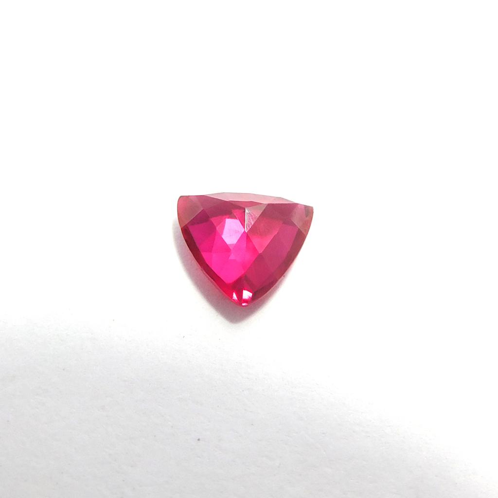 Natural Red Ruby Loose Gemstone 2.25 ct Trillion Cut for Earring for Jewelry Making and Crafts