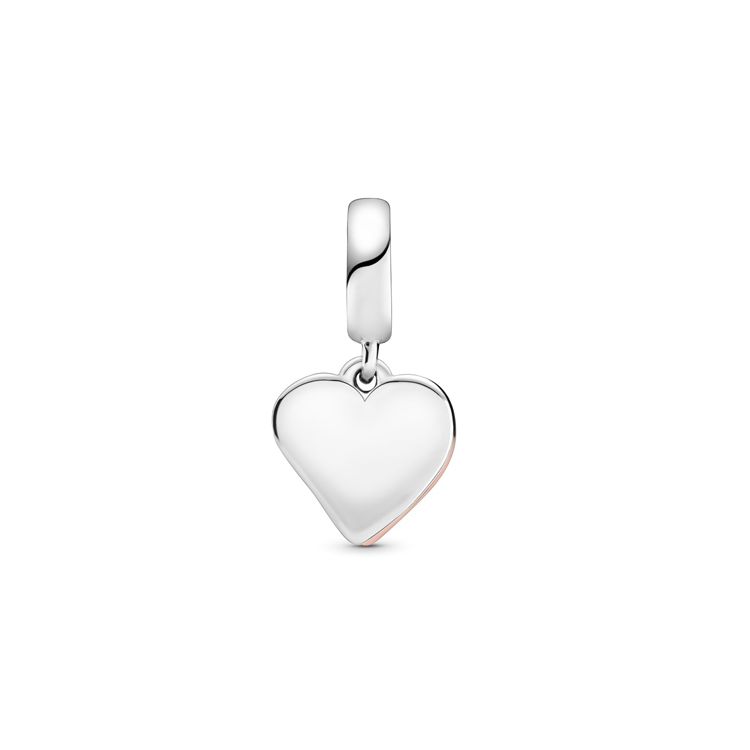 Pandora Rose Gold Plated Heart Pendant Women Jewelry Silver 788693C01