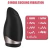 Saugvibrator Blowjob Oraler Massager Erotischer Männlicher Masturbator Penis Trainer Sexspielzeug Für Männer Automatisch Beheizter Mund 9 Modi